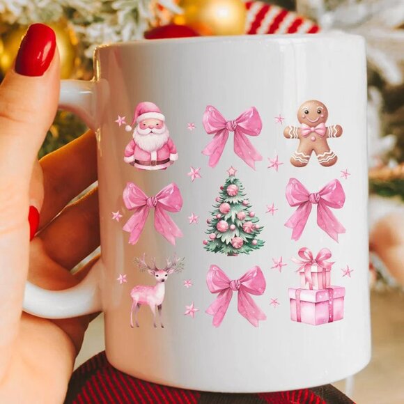 Wishing For A Pink Christmas Ceramic Mug NIP Other - Wishing For A Pink Christmas Ceramic Mug NIP